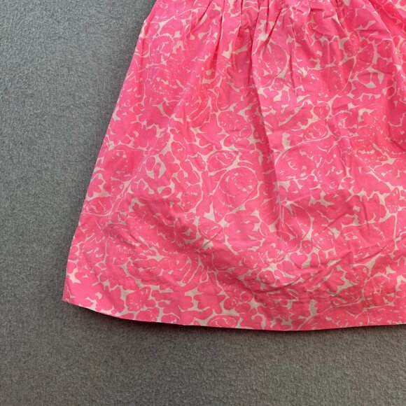 Lilly Pulitzer Dress Womens Extra Small Pink White Strapless Floral Summer Party - Picture 6 of 12